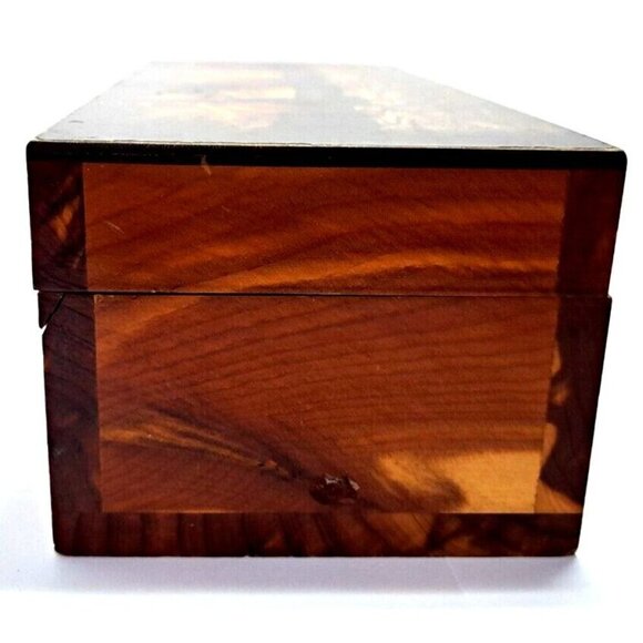 Cedar Lined Decorative Box 9.5"x4"x3" Horses Scenic - Picture 7 of 10